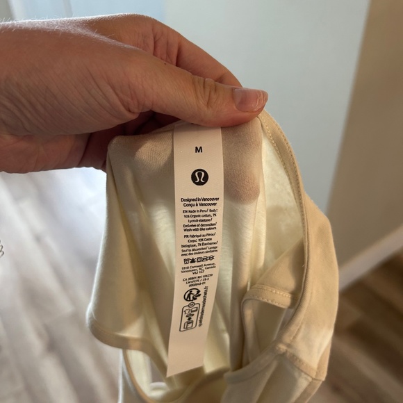 Lululemon cotton cinched waist dress in light ivory - Picture 3 of 3